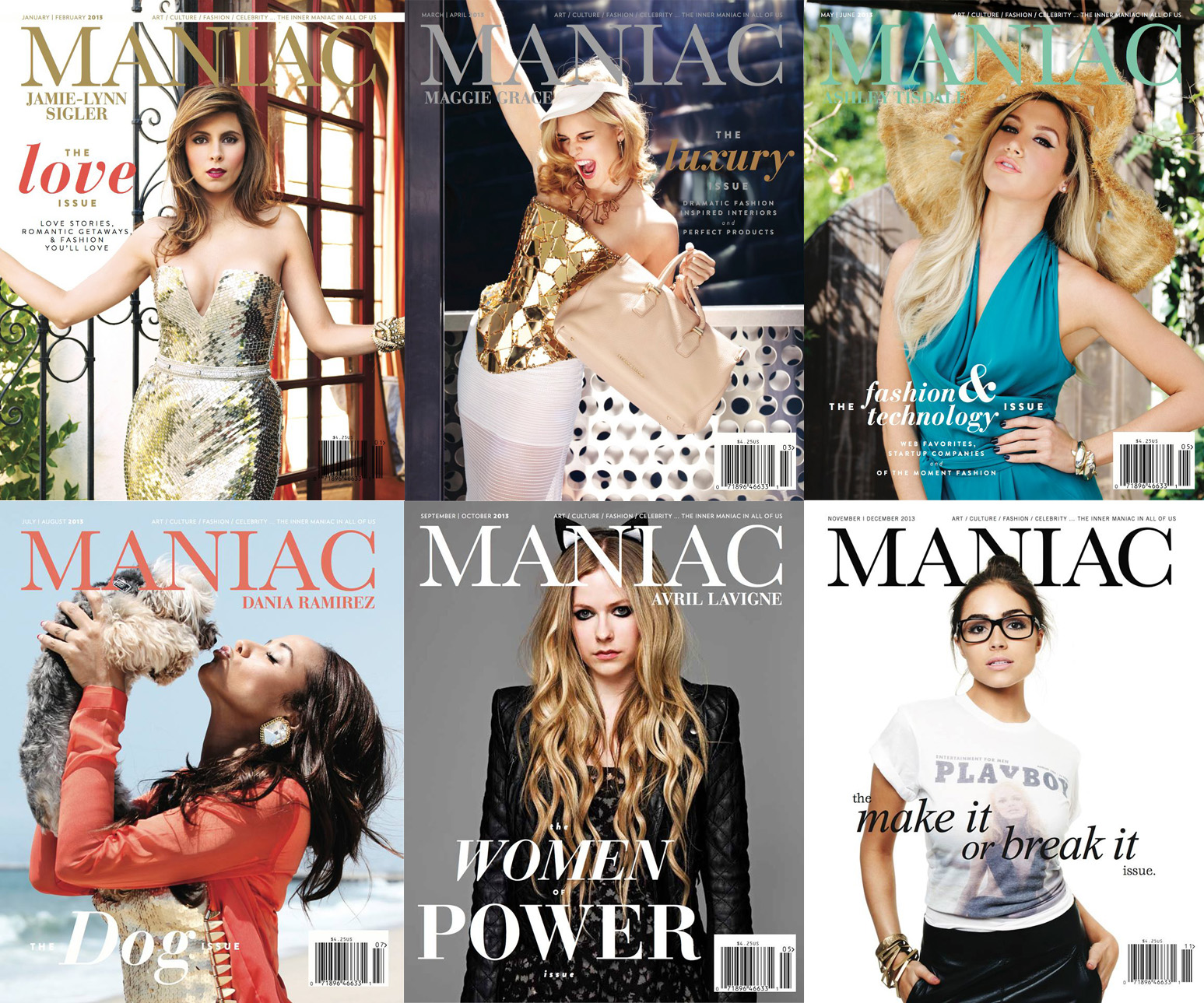 2013 Maniac Magazine Covers - Maniac Magazine