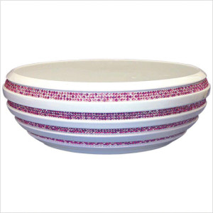 Linkasink Swarovski Crystal Stripe Sink brand available at Crescent Baths & Kitchens, price upon request