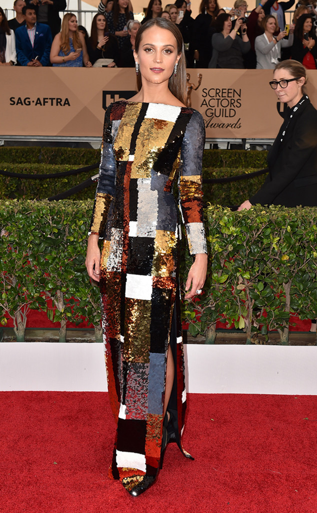 Alicia Vikander in Louis Vuitton best dressed sags 2016 - Maniac